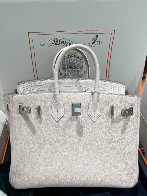 Hermes Birkin 25 Blue crocodile 25 handbag — 1:1 Replica