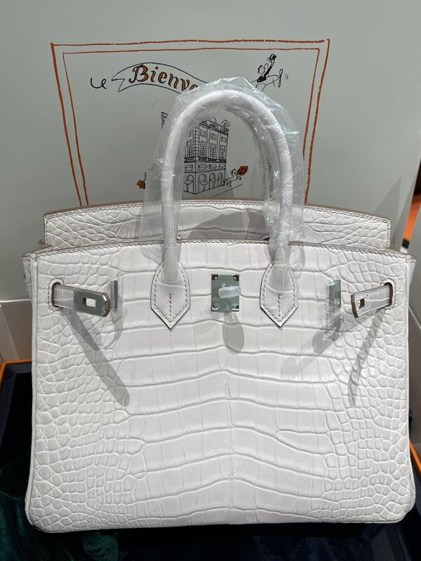 Hermes Birkin 25 Blue crocodile 25 handbag — 1:1 Replica