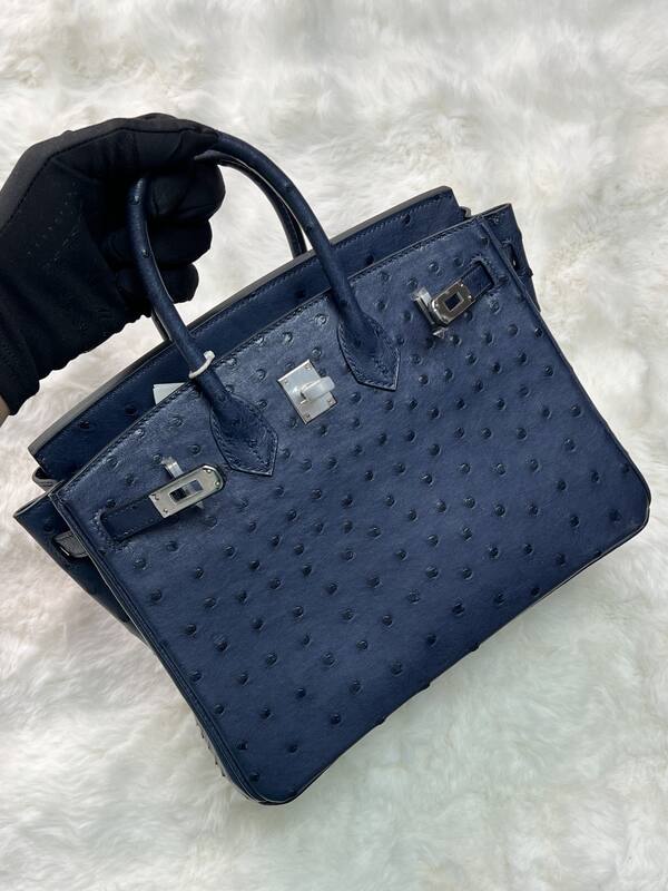 Hermes Birkin 25 Blue crocodile 25 handbag — 1:1 Replica