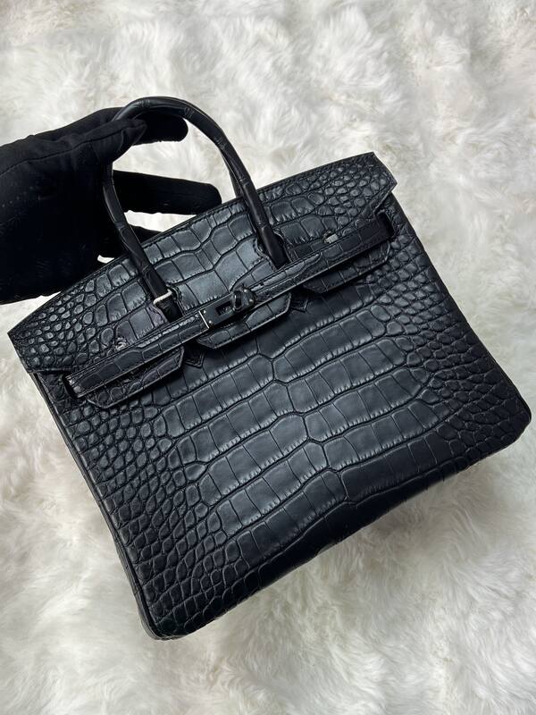 Hermes Birkin 25 Blue crocodile 25 handbag — 1:1 Replica