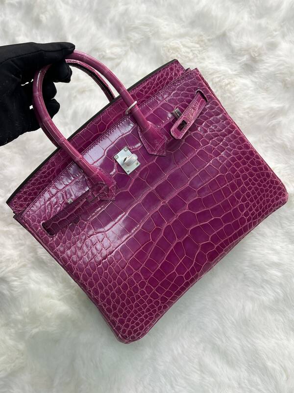Hermes Birkin 25 Blue crocodile 25 handbag — 1:1 Replica