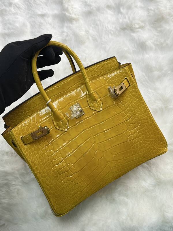 Hermes Birkin 25 Blue crocodile 25 handbag — 1:1 Replica