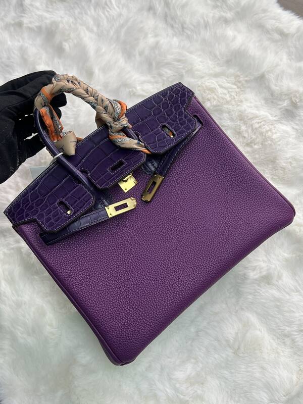 Hermes Birkin 25 Blue crocodile 25 handbag — 1:1 Replica