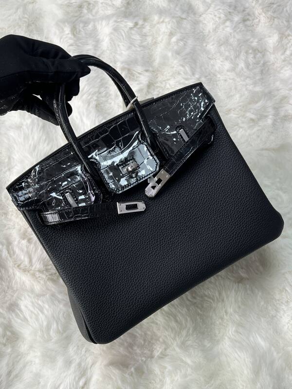 Hermes Birkin 25 Blue crocodile 25 handbag — 1:1 Replica