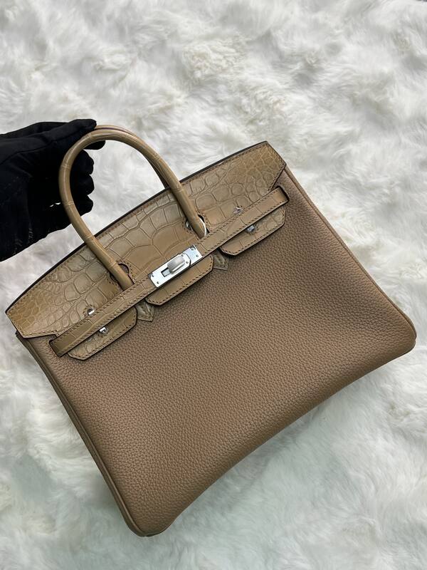 Hermes Birkin 25 Blue crocodile 25 handbag — 1:1 Replica
