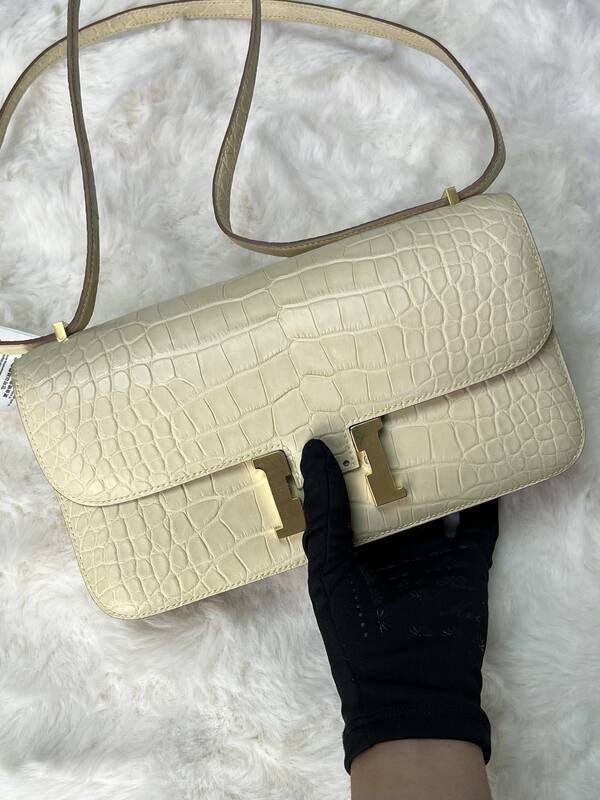 Hermes Constance Black lizard croc embossed shoulder — Top Quality Replica