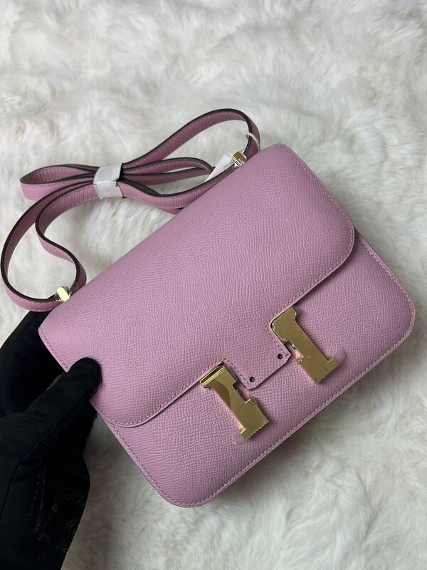 Hermes Constance 19 Pink lizard shoulder — AAA Quality Replica
