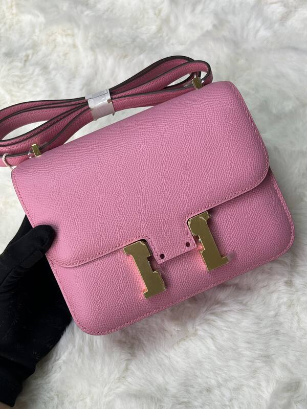 Hermes Constance 19 Pink lizard shoulder — AAA Quality Replica