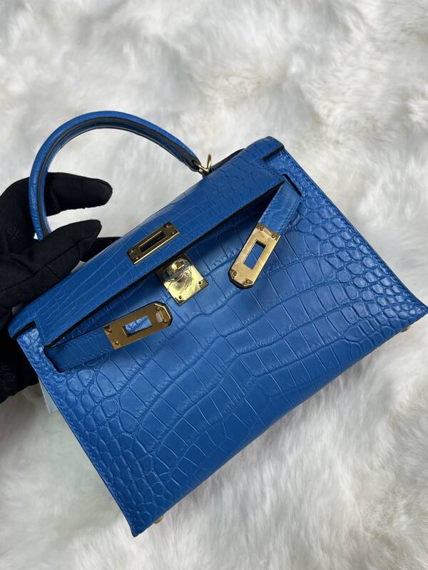 Hermes Kelly 19 Pink lizard top handle — Premium Replica
