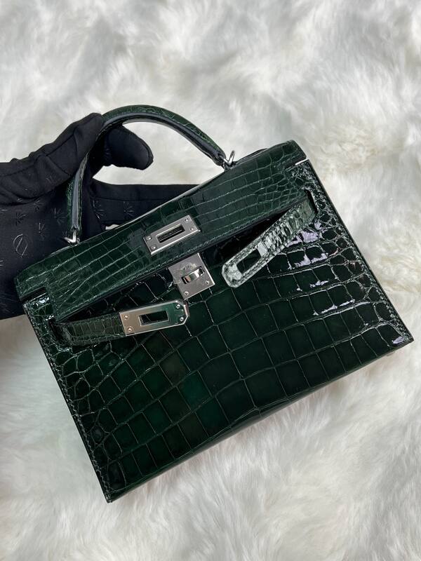Hermes Kelly 19 Pink lizard top handle — Premium Replica