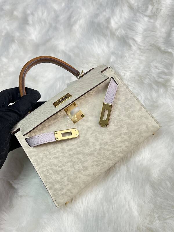 Hermes Kelly 19 Pink lizard top handle — Premium Replica