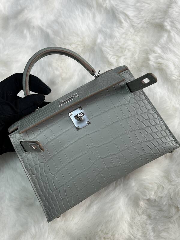 Hermes Kelly 19 Pink lizard top handle — Premium Replica