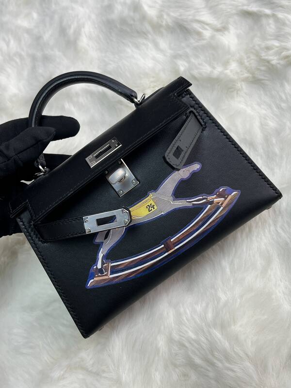 Hermes Kelly 19 Pink lizard top handle — Premium Replica