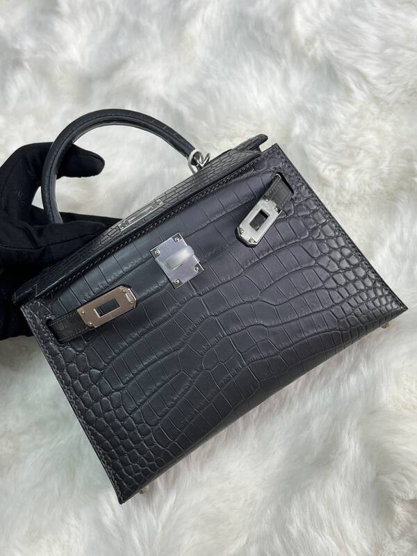 Hermes Kelly 19 Pink lizard top handle — Premium Replica
