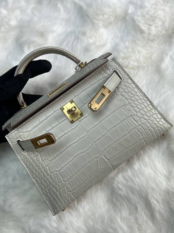 Hermes Kelly 19 Pink lizard top handle — Premium Replica