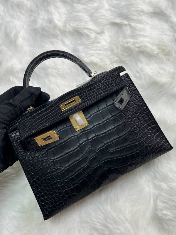 Hermes Kelly 19 Pink lizard top handle — Premium Replica