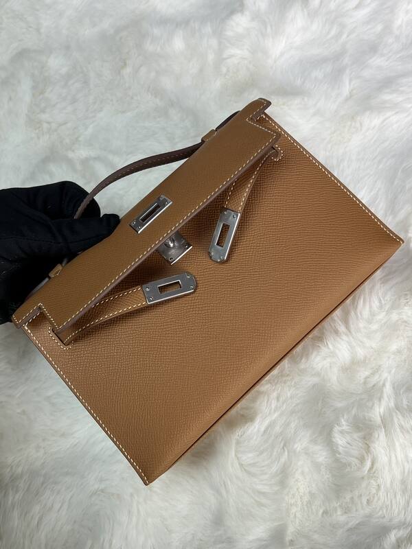 Hermes Kelly Danse Black lizard crossbody — Premium Replica