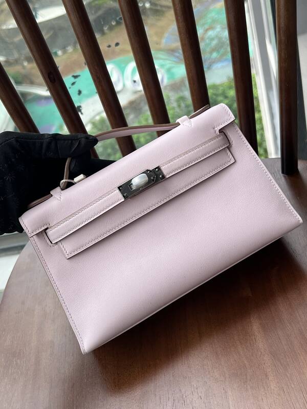 Hermes Kelly Danse Black lizard crossbody — Premium Replica