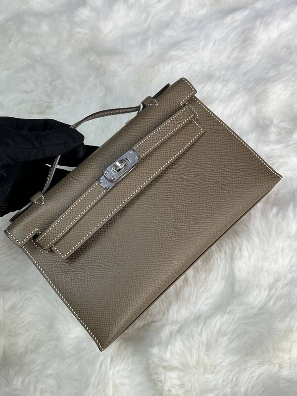 Hermes Kelly Danse Black lizard crossbody — Premium Replica