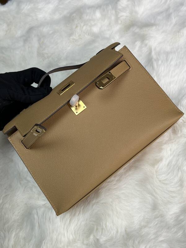 Hermes Kelly Danse Black lizard crossbody — Premium Replica