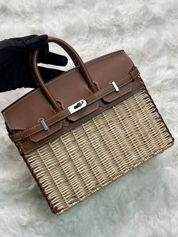 Hermes Birkin 25 Blue crocodile 25 handbag — 1:1 Replica