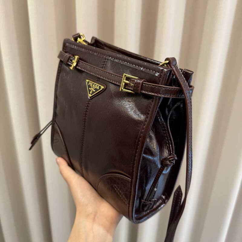Prada Brown 25x18x10cm shoulder bag — Top Quality Replica
