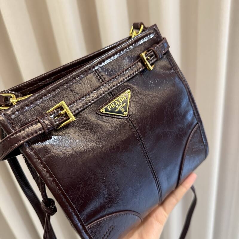Prada Brown 25x18x10cm shoulder bag — Top Quality Replica