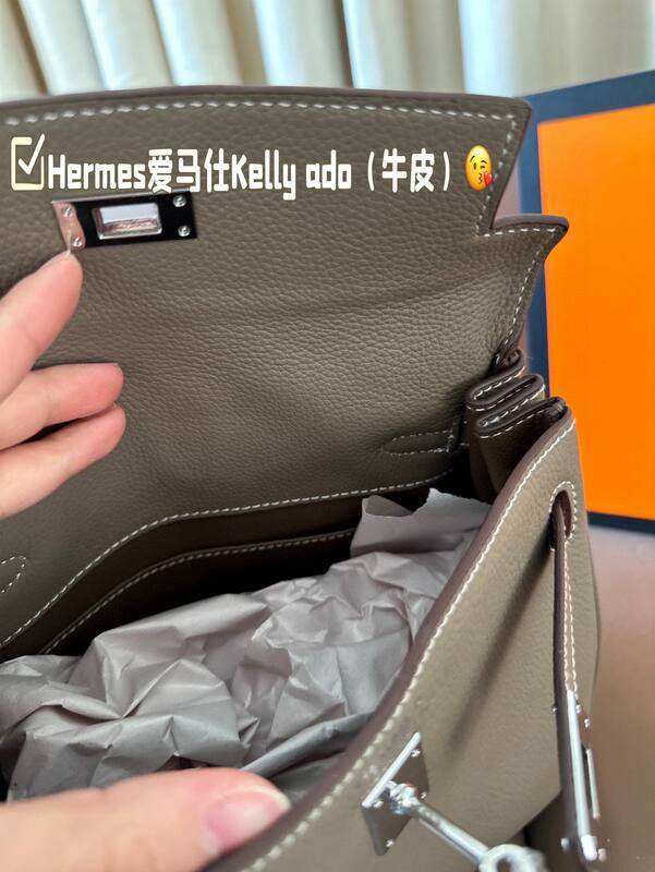 Hermes Kelly Ado Etoupe backpack — Premium Replica