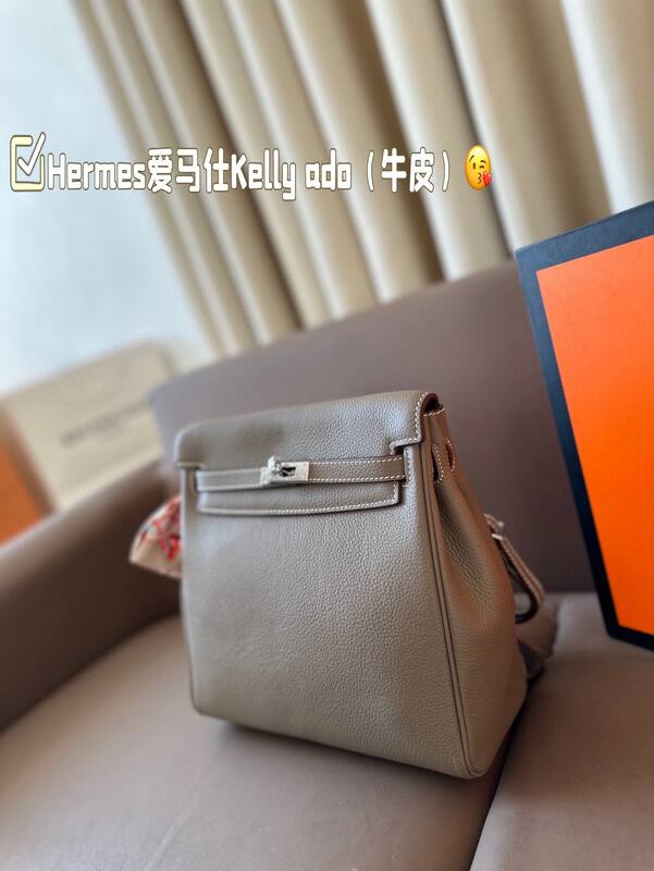 Hermes Kelly Ado Etoupe backpack — Premium Replica