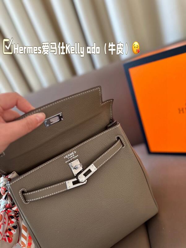Hermes Kelly Ado Etoupe backpack — Premium Replica