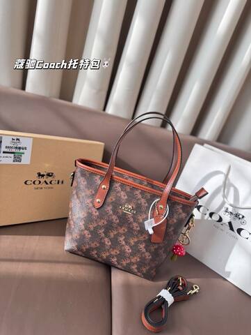 Coach Brown 18x12cm shoulder bag Premium Replica