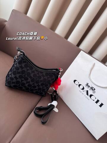Coach Black 25x18x10cm shoulder bag AAA Quality Replica