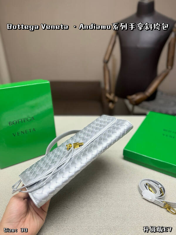 Bottega Veneta Silver shoulder bag — 1:1 Replica
