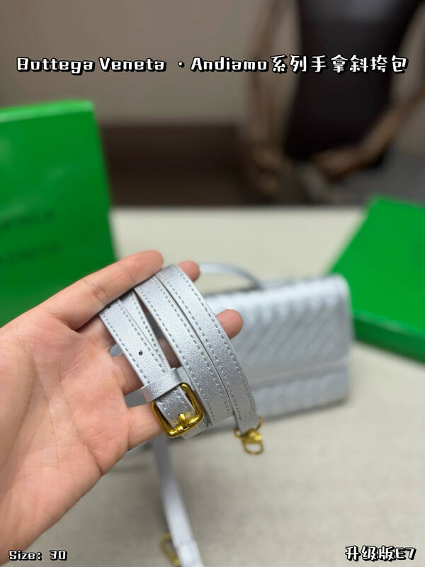 Bottega Veneta Silver shoulder bag — 1:1 Replica