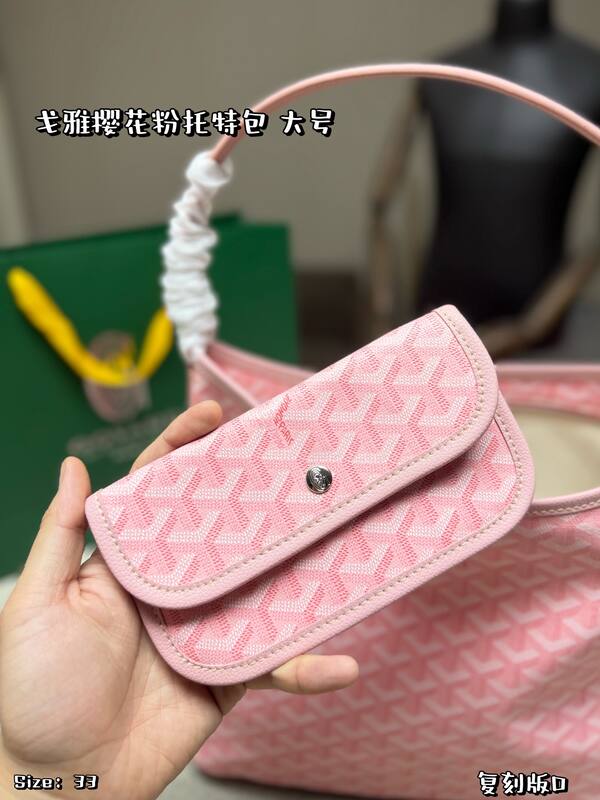 Goyard Boheme Hobo Pink Canvas hobo — Top Quality Replica