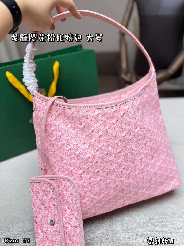 Goyard Boheme Hobo Pink Canvas hobo — Top Quality Replica