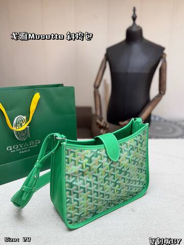 Goyard Green shoulder bag 1 1 Replica