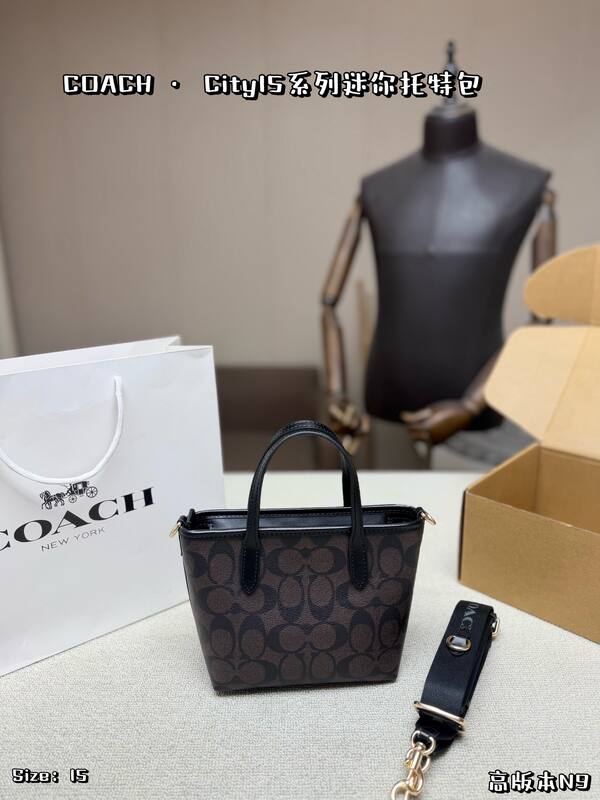 Coach City Black 38x28x15cm shoulder bag — Premium Replica