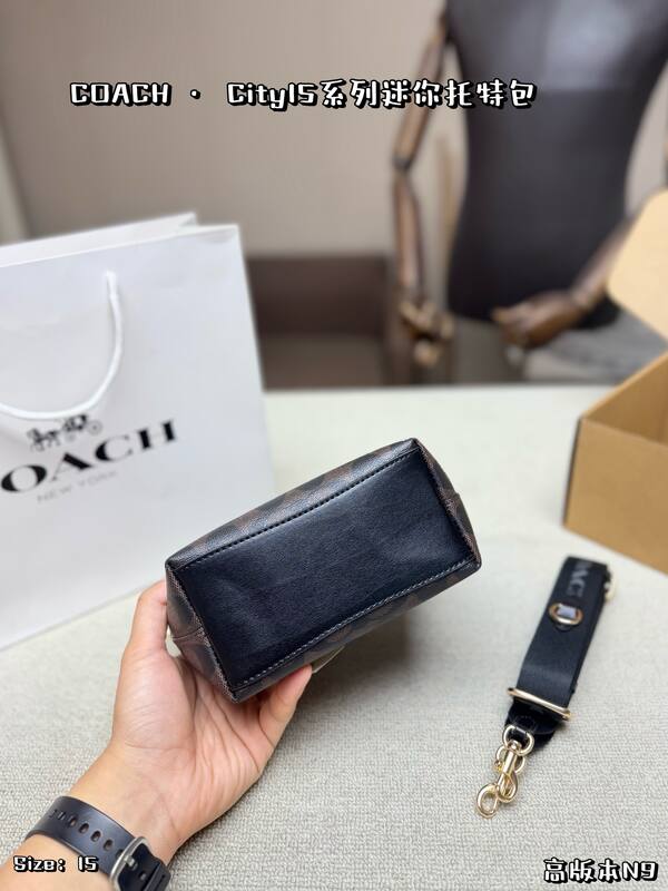 Coach City Black 38x28x15cm shoulder bag — Premium Replica