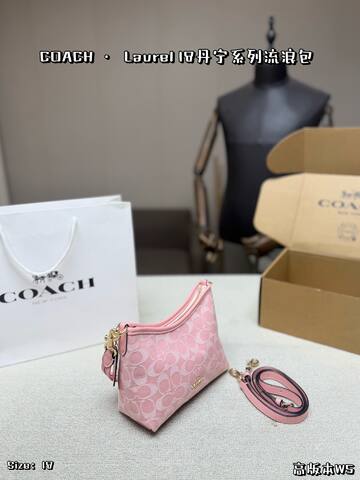 Coach Pink shoulder bag Premium Replica