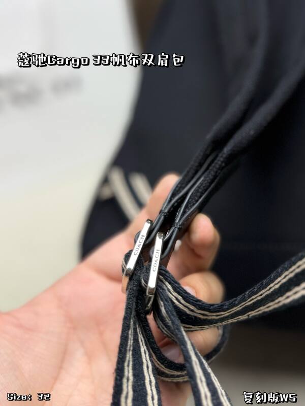 Coach Cargo Black canvas backpack — Premium Replica