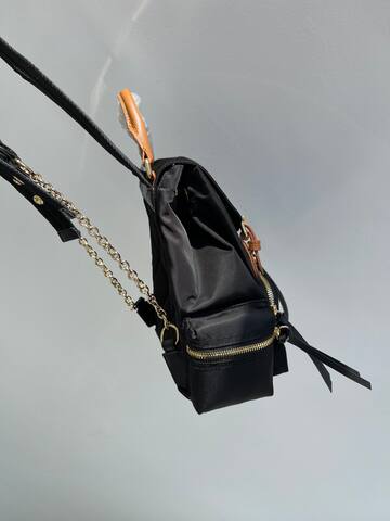 Burberry Black nylon with brown leather trim 26x16x11cm backpack Top Quality Replica