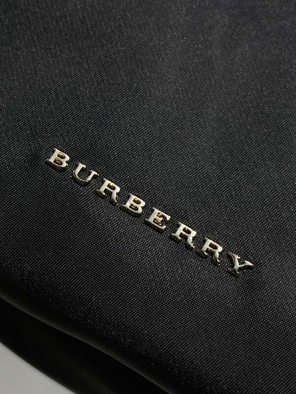 Burberry Black nylon with brown leather trim 26x16x11cm backpack — Top Quality Replica