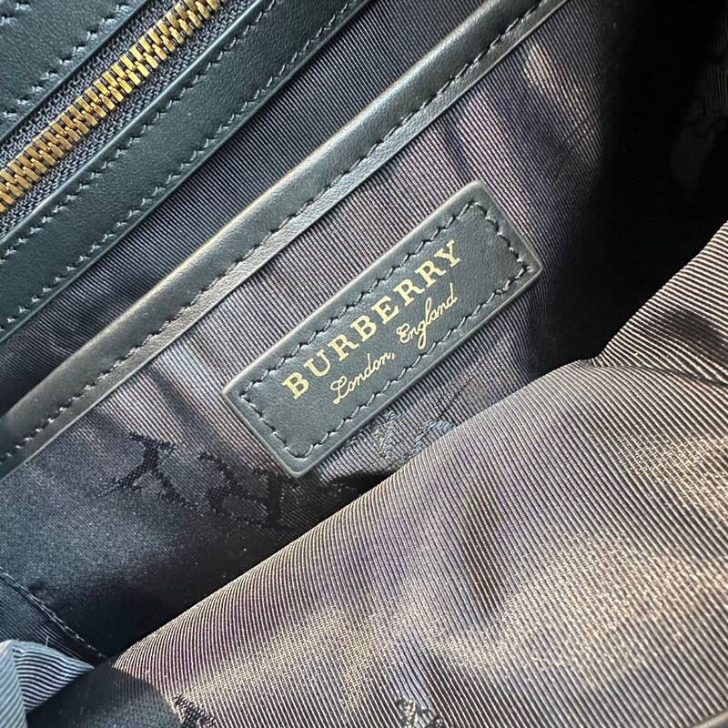 Burberry Black nylon with brown leather trim 28x37x15cm backpack — Premium Replica