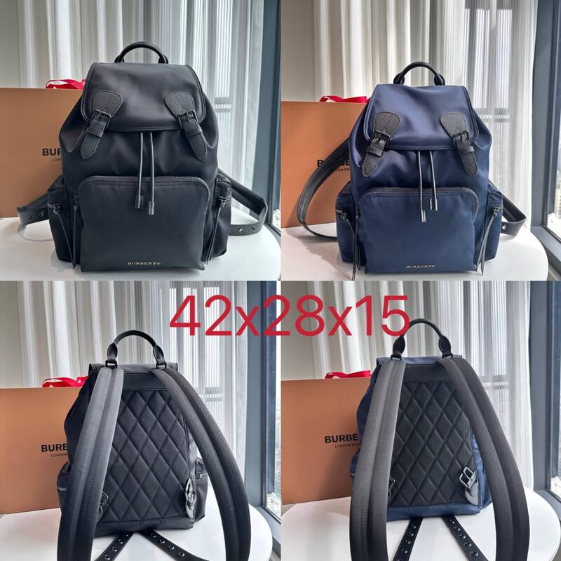 Burberry Black nylon 42x28x15cm backpack — 1:1 Replica