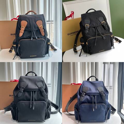 Burberry Black nylon 42x28x15cm backpack 1 1 Replica