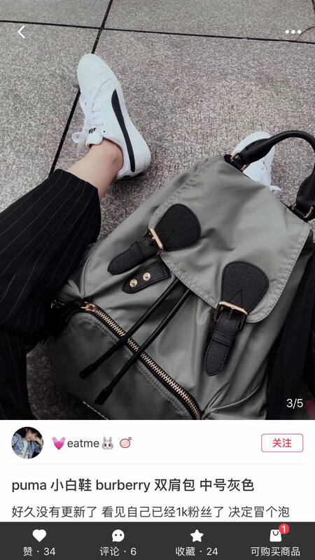 Burberry Gray 30x22x12cm shoulder bag — 1:1 Replica