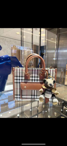 Burberry Brown 18x12cm shoulder bag 1 1 Replica