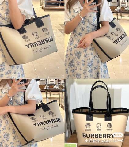 Burberry Black 30x22x12cm shoulder bag AAA Quality Replica