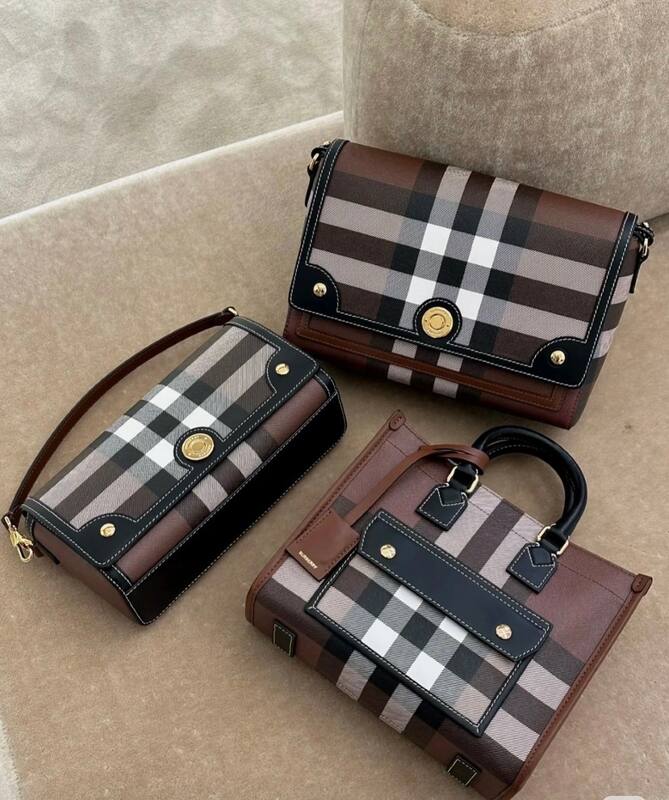 Burberry Birch Brown Check crossbody bag — Top Quality Replica